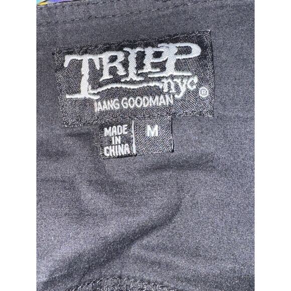 Tripp NYC Y2K Black High Low Skirt Faux Leather Buckle Goth Punk Grunge Emo Sz M - Picture 8 of 9